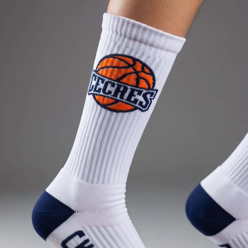 Custom basketball socks for branded wholesale programs