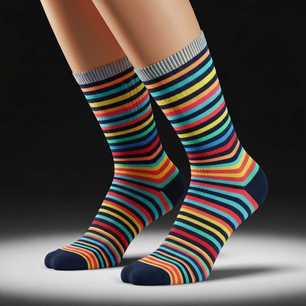 Custom soccer sock design detail