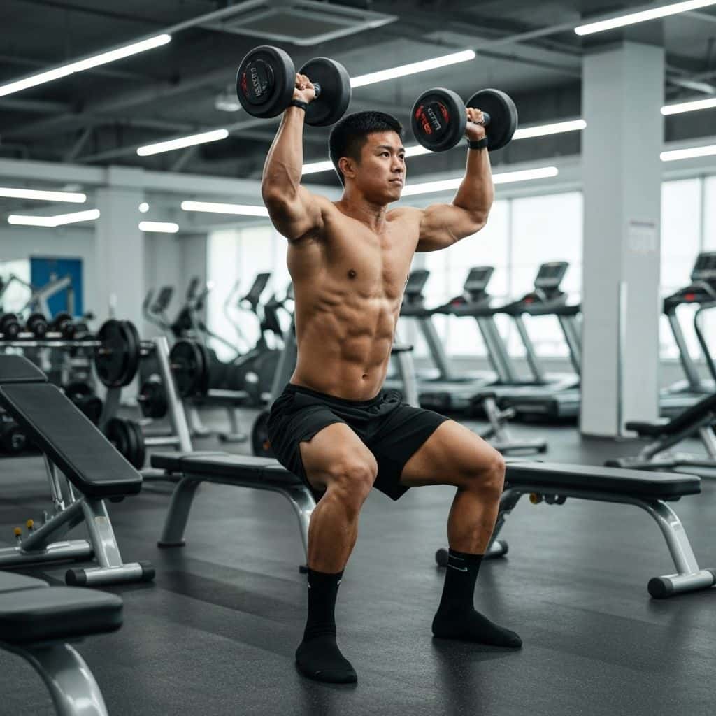 Custom weightlifting socks category cover image showing athlete preparing in the gym