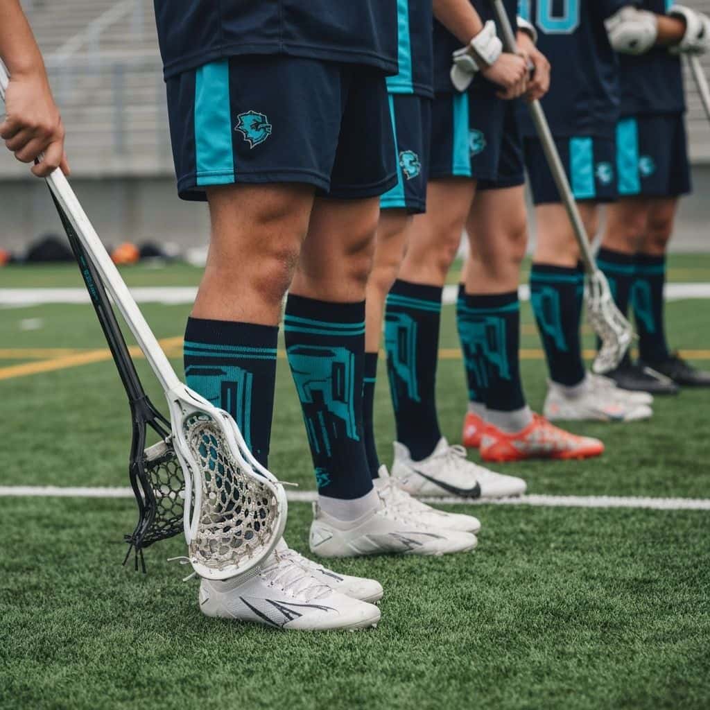 Custom lacrosse socks for ncaa & college programs