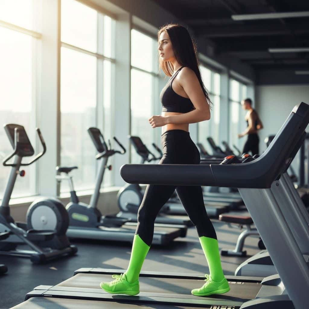 Indoor cycling category cover image showing studio fitness socks in use