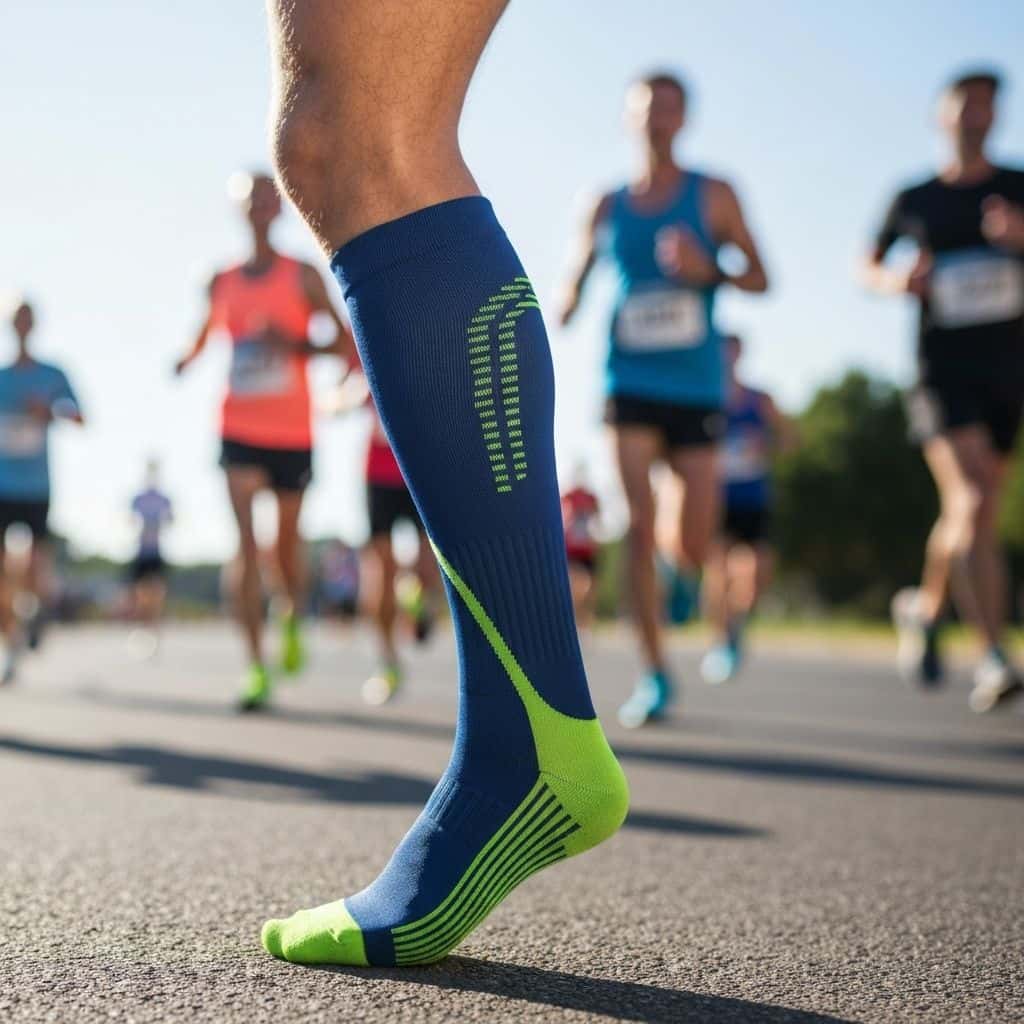 Custom running sock construction and design reference