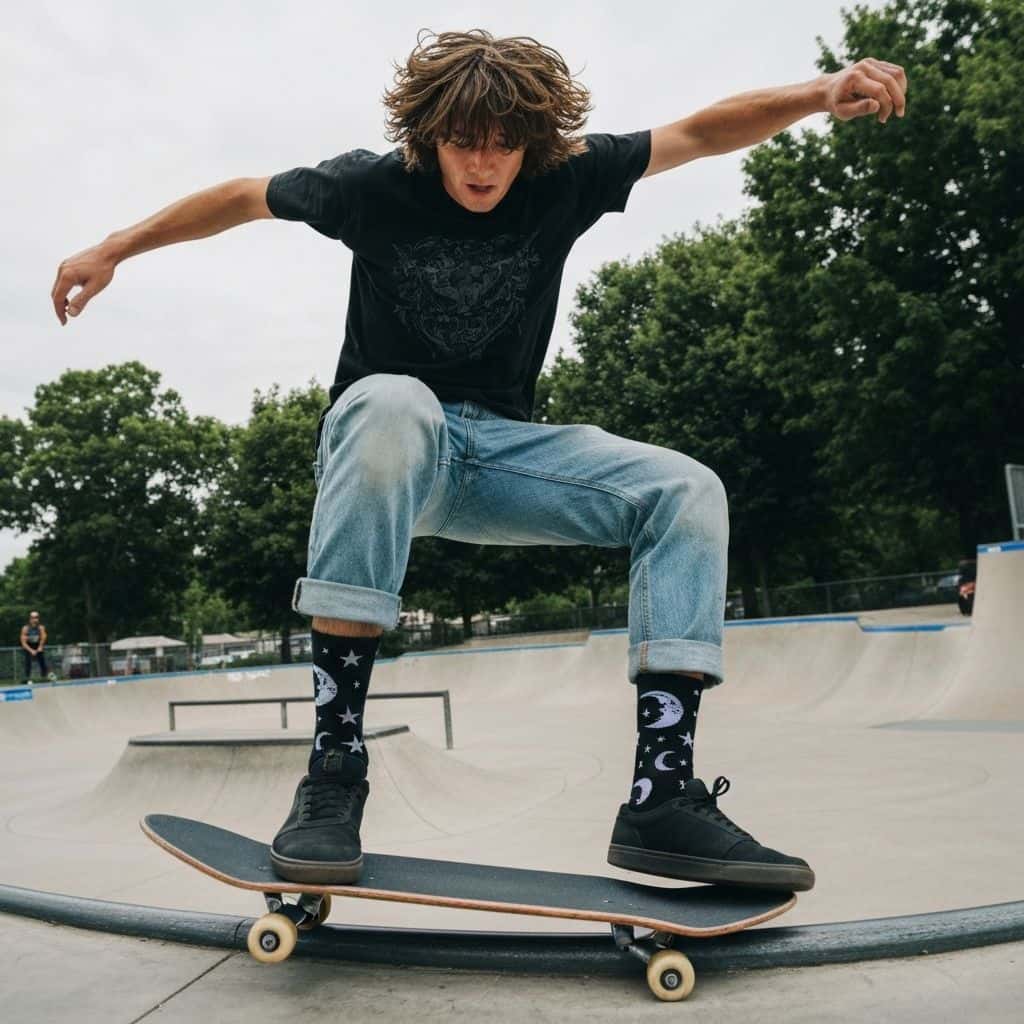 Custom skateboarding socks for skate schools & camps