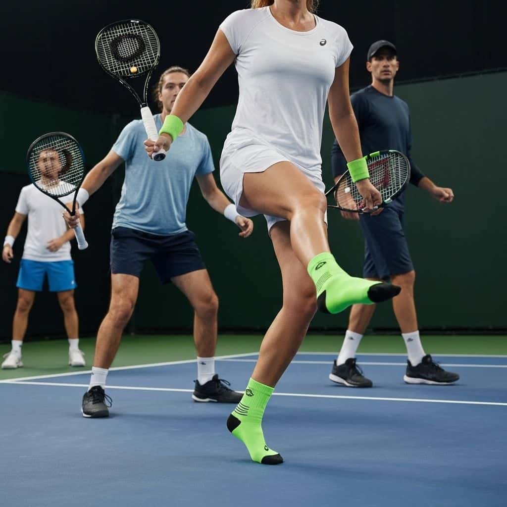 Custom tennis socks for branded wholesale programs