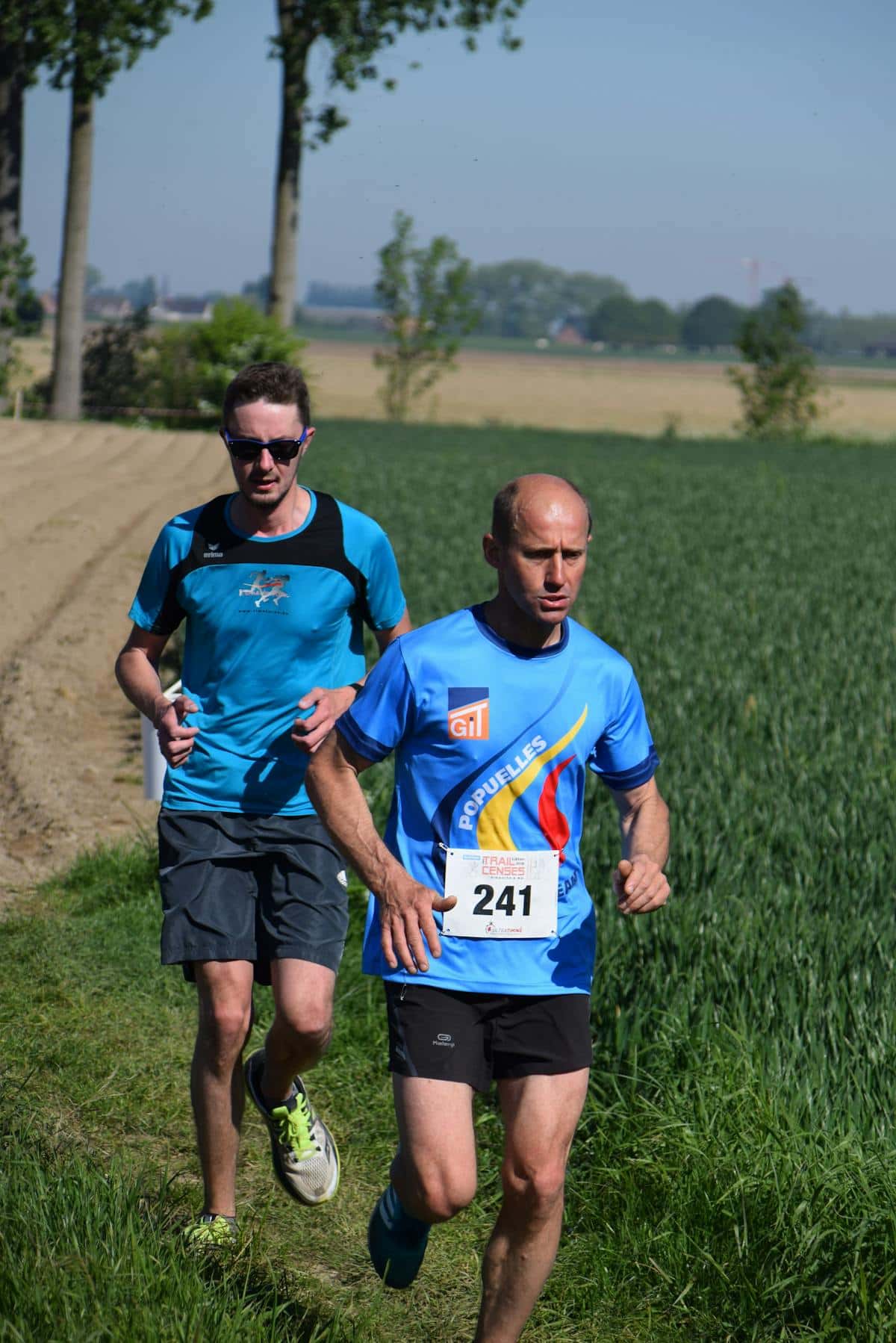 Custom triathlon socks category cover image showing an outdoor race scene