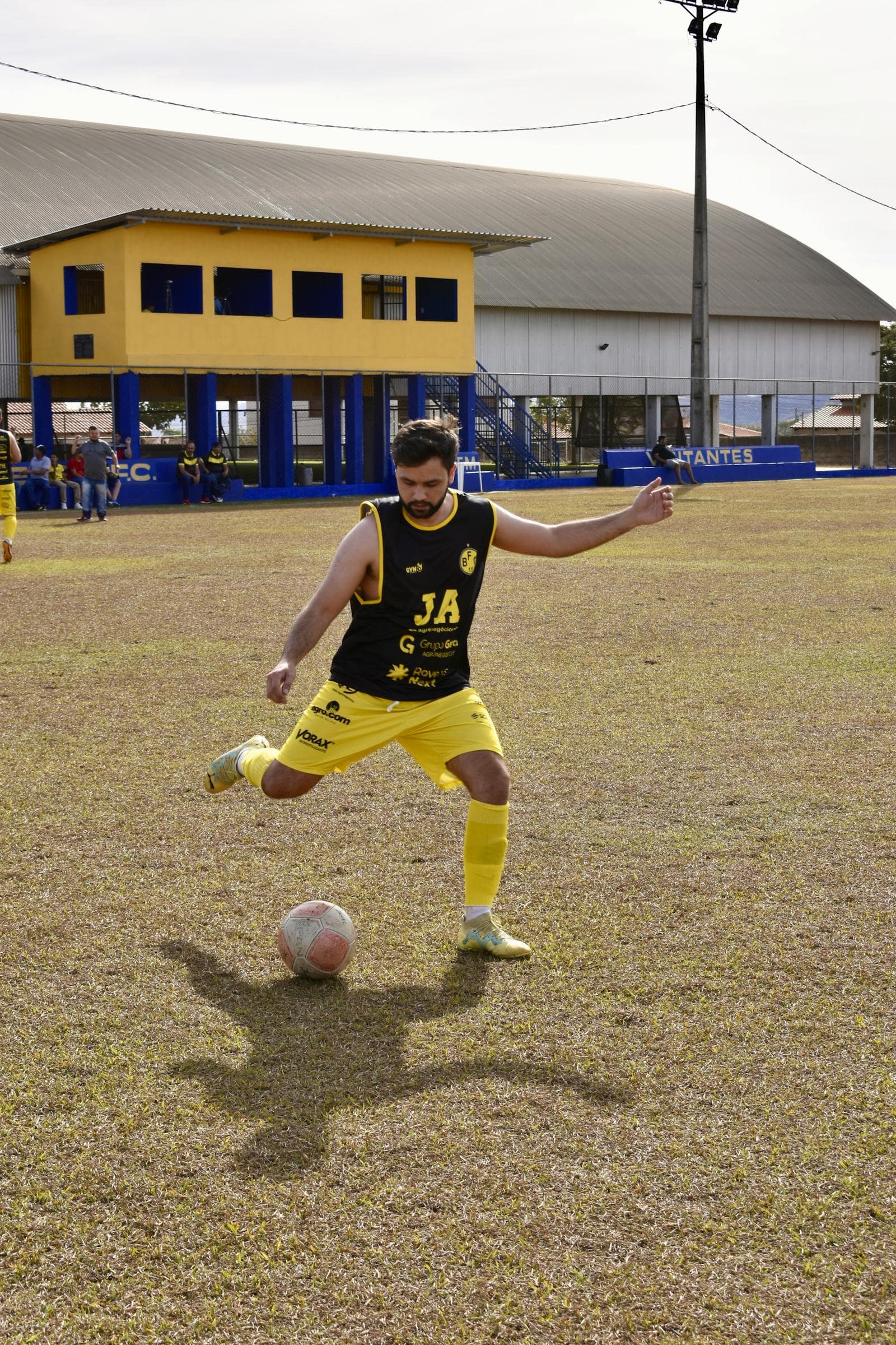 Custom soccer socks on an athlete