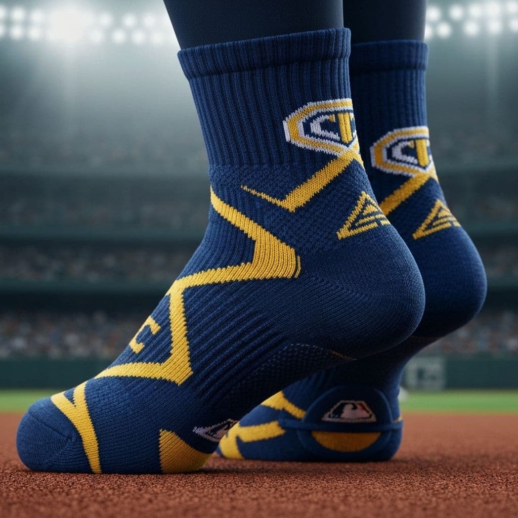 Custom stirrup-style team socks for softball programs