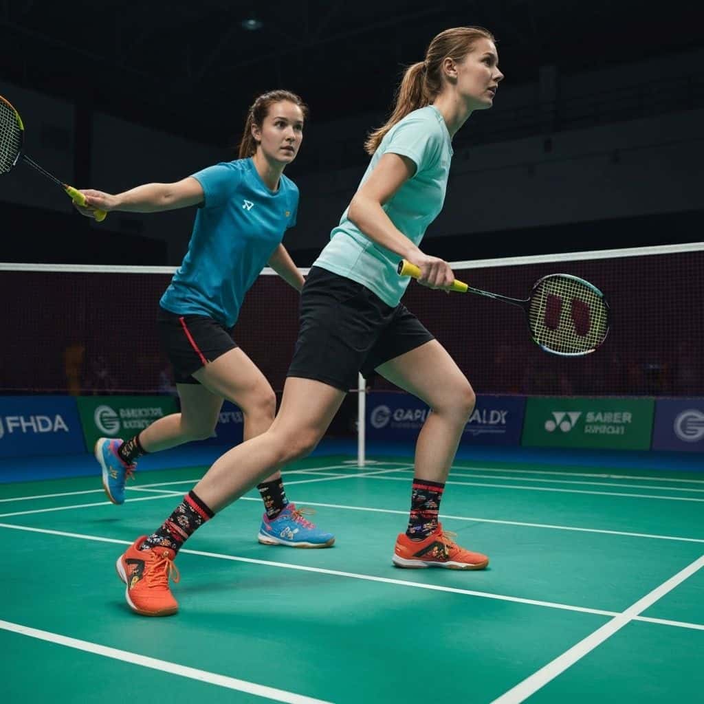 Custom badminton socks for professional & national teams
