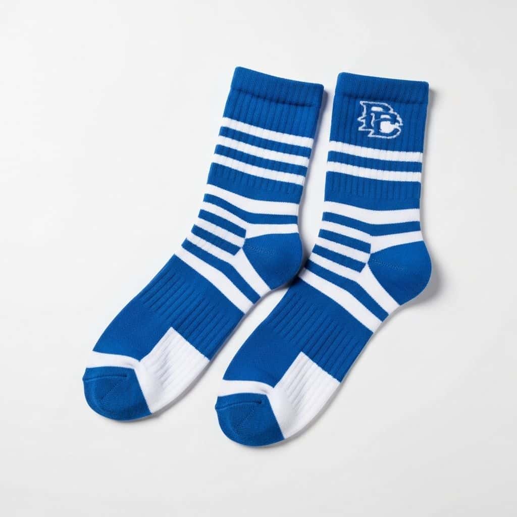 Custom baseball sock construction and design reference