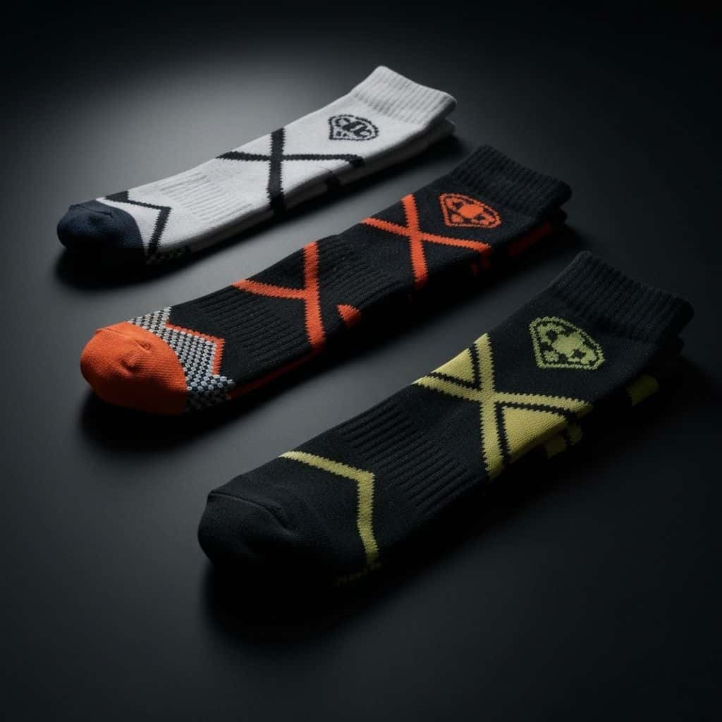 Custom rugby sock construction and design reference