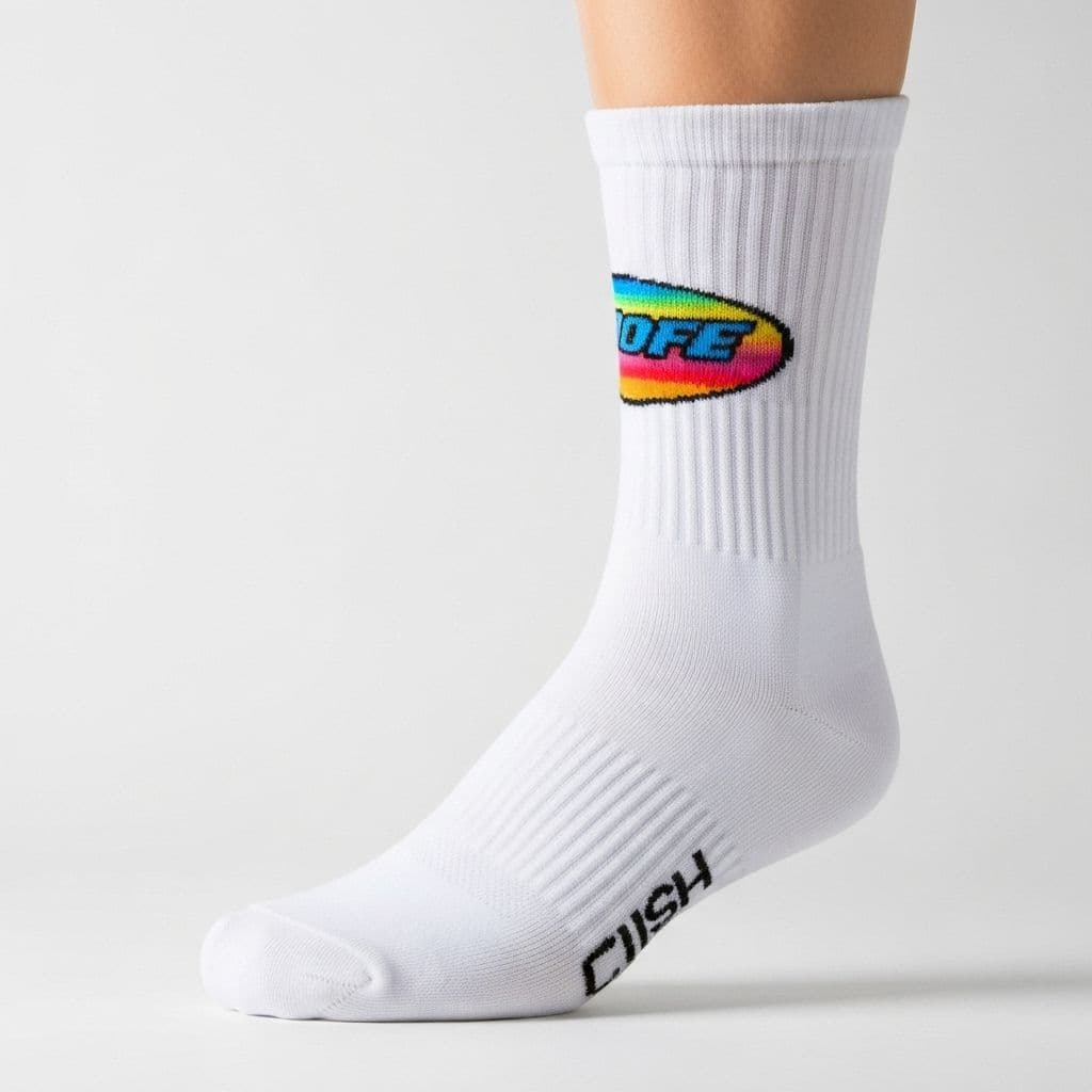 Custom table tennis sock design detail