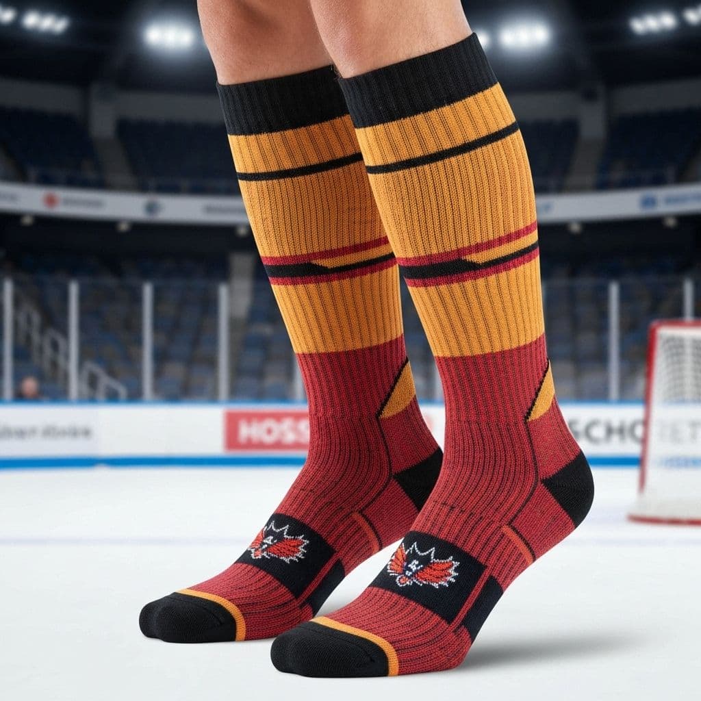 Custom hockey socks for branded wholesale programs