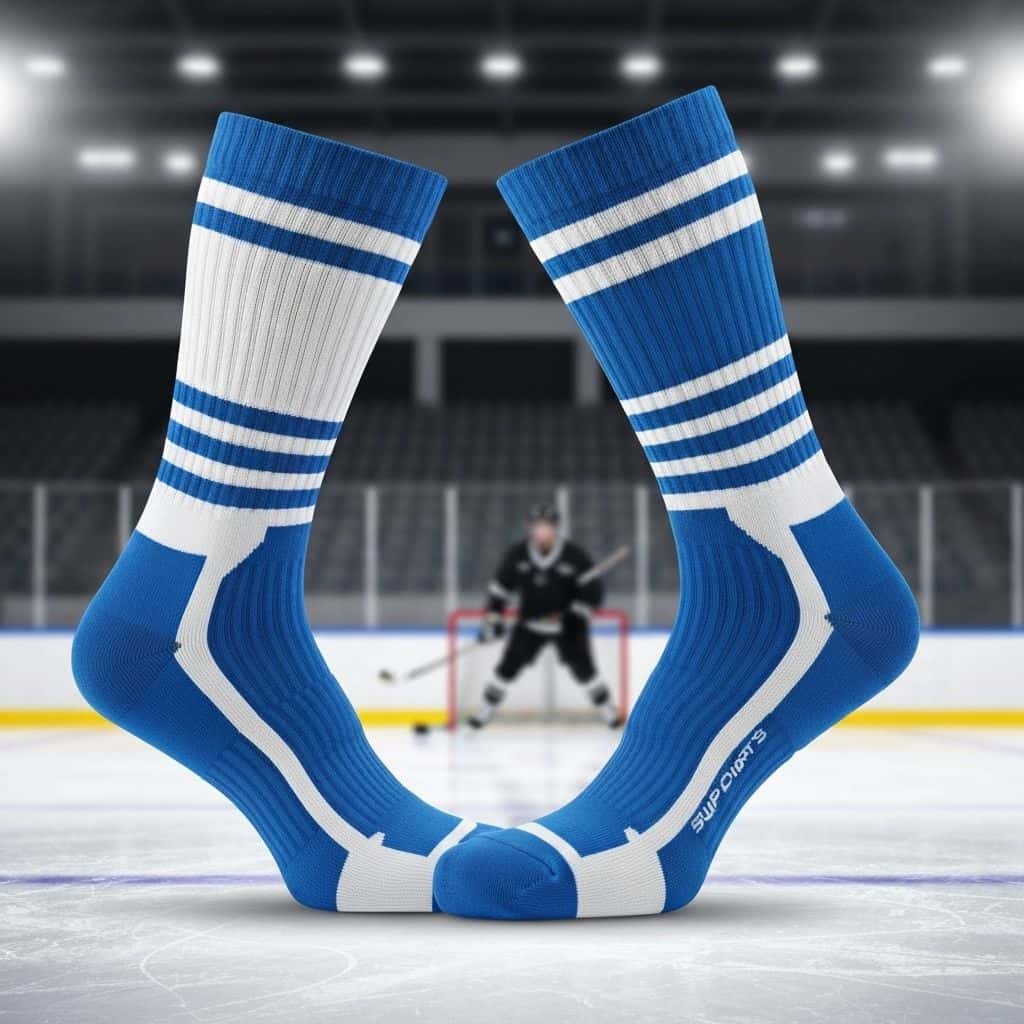 Custom hockey socks for branded wholesale programs