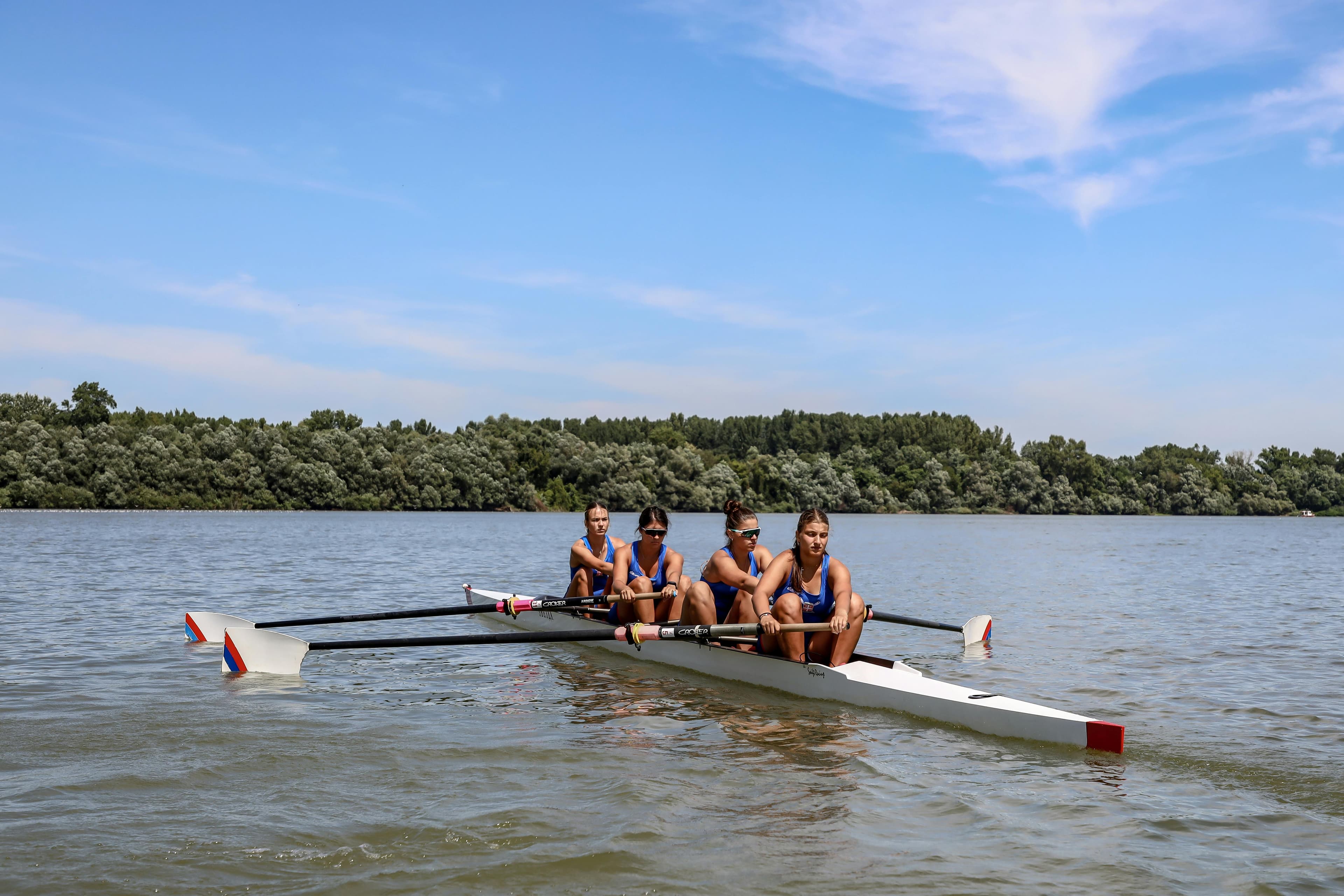 Custom rowing socks on an athlete