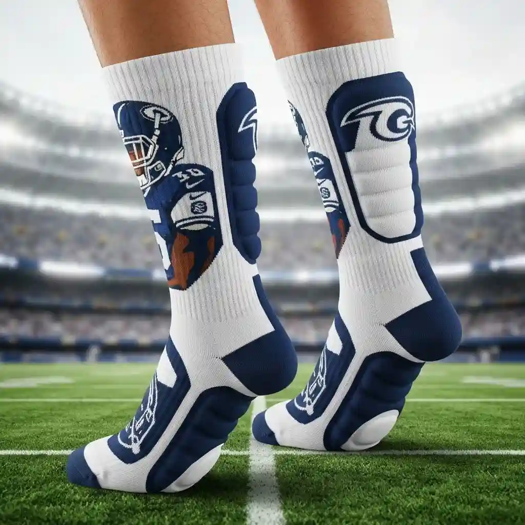 American football socks with padding