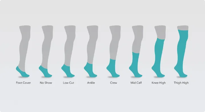 Basketball socks by length