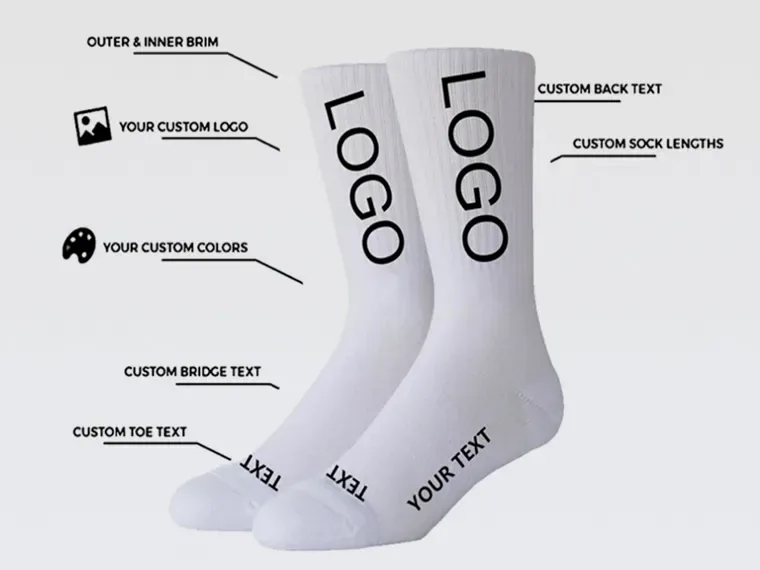 Personalized basketball socks customization options