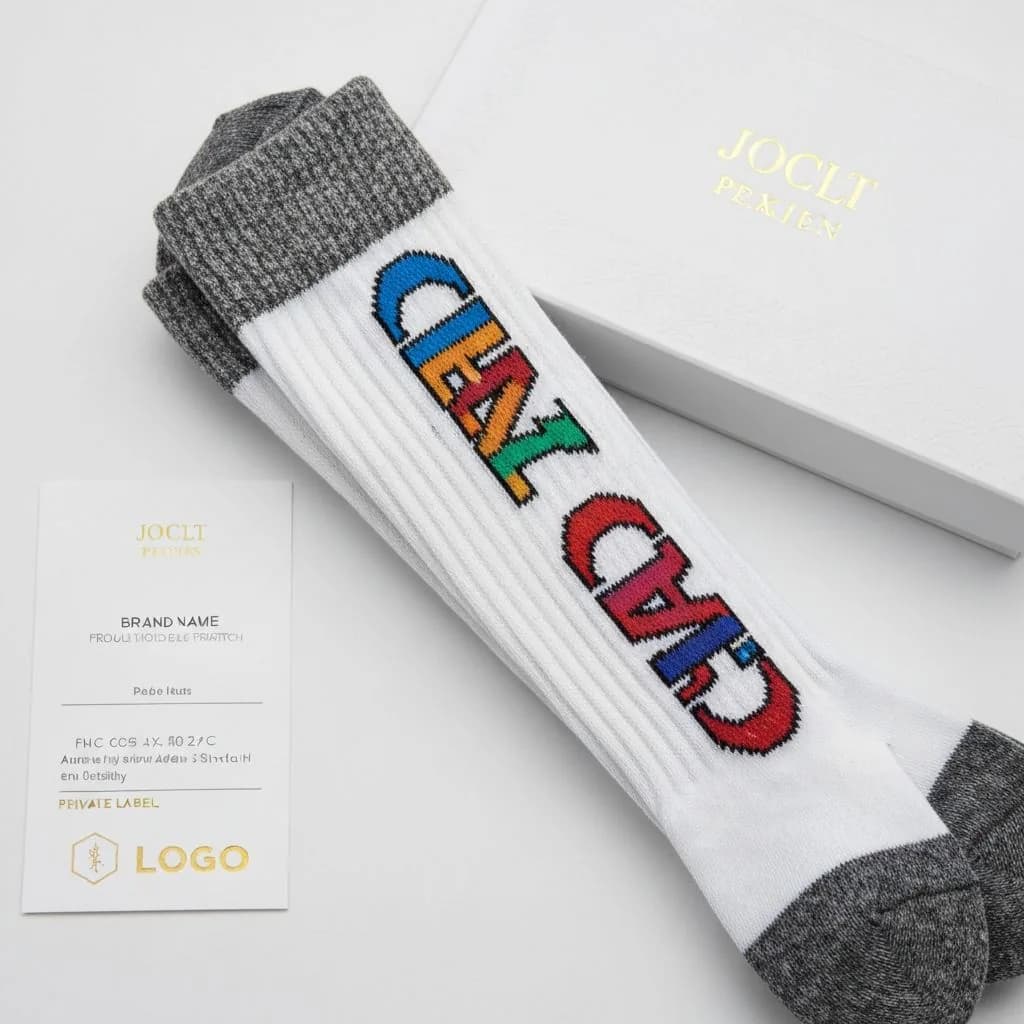 Private label socks for retail brands