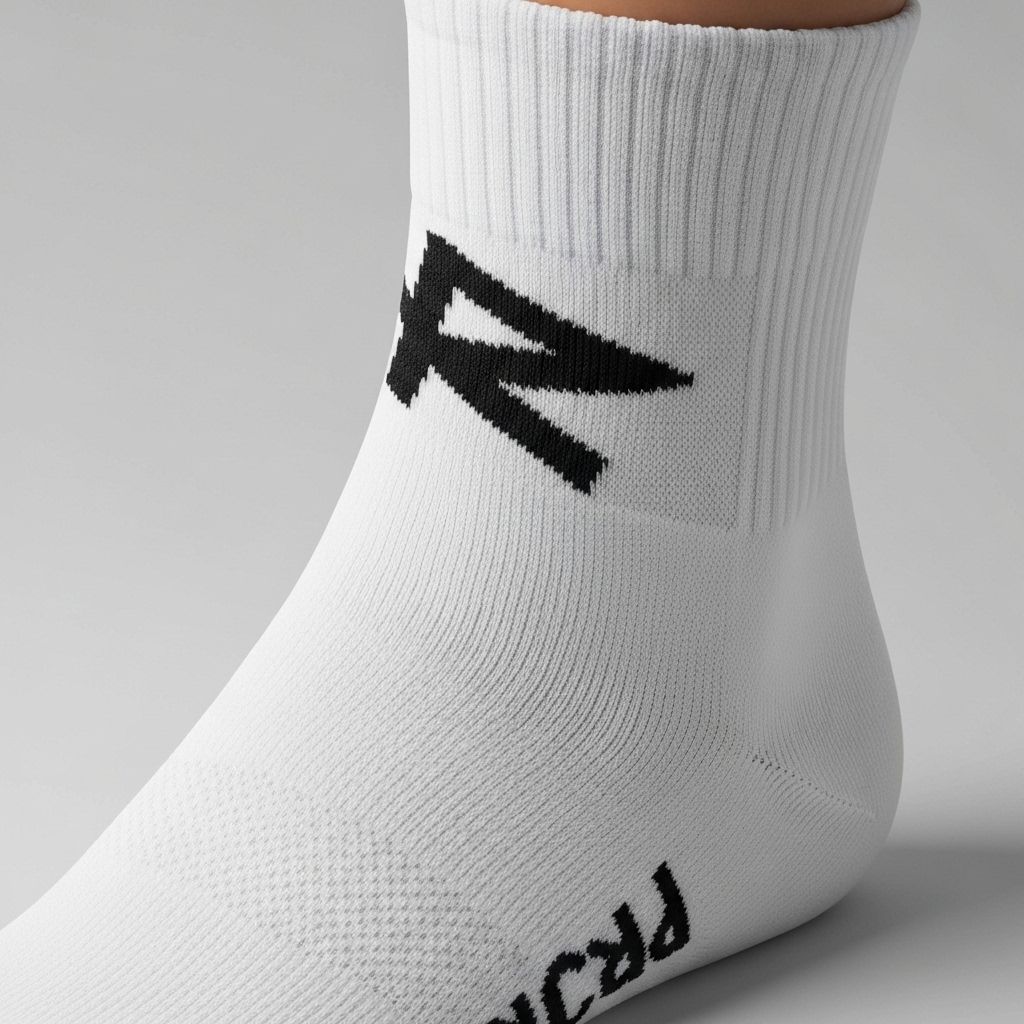 Custom ski sock construction and design reference