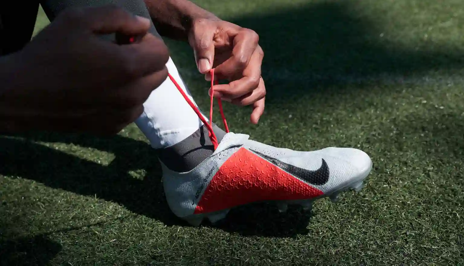 Boot and sock detail: Nike PhantomVSN: engineered fit from boot to cuff